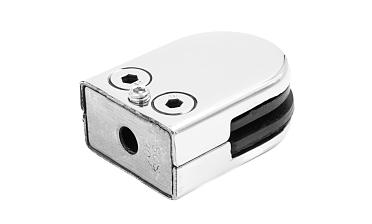 Стеклодержатель штампованный, под стекло 8 мм (4+4 мм), на плоскость 39х24х55 полированный (AISI 304) k539-2 купить в Омске