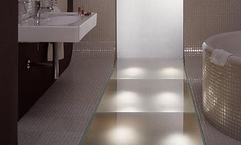 Стеклянные полы в ванной в Омске. Готовые проекты ПерилаГлавСнаб