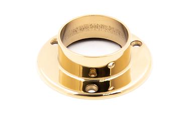 Фланец для трубы Ø50.8 мм, Ø90х3 мм, полированный, литой, золото k022-88 купить в Омске