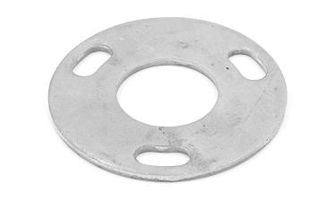 Фланец стойки 38/90 х 5 (4,3) х AISI 304 #200 3 отв х М10 х 20 k116-38-7 купить в Омске