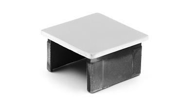 Заглушка для поручня с пазом 40x40 мм, полированная, хром (AISI 304) k547 купить в Омске