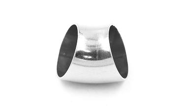 Отвод поручня под сварку Ø38.1х100/2х1.35 мм, 45°, полированный 400 Grit, (AISI 304) k095-45 купить в Омске