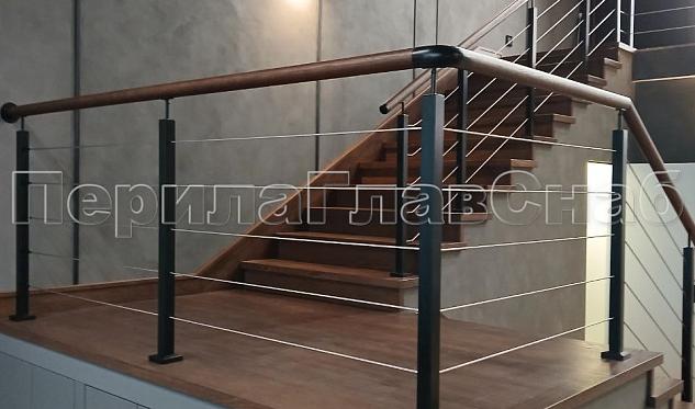 Перила на тросах в Омске. Готовые проекты ПерилаГлавСнаб
