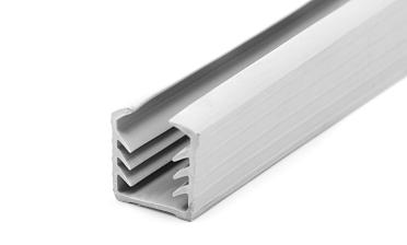 Уплотнитель в поручень с пазом 24х24 для стекла 12мм, EPDM (3-х метровый) СЕРЫЙ Фk301-G купить в Омске