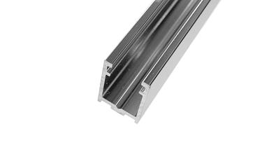 П-образный профиль 19x13, L=3000, под стекло 8 мм, алюминий полированный t758-3000 AL купить в Омске