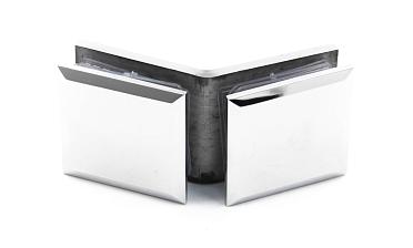 Коннектор для душевой стекло-стекло 135°, нержавеющая сталь AISI 304, полированная t736 PSS купить в Омске