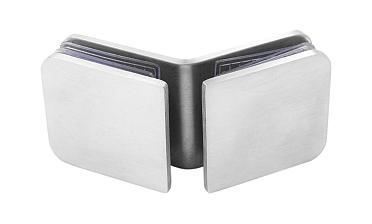 Коннектор для душевой кабины стекло-стекло 135° 45х45 мм шлифованный t726-2 SSS  купить в Омске