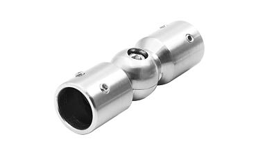 Соединитель труба-труба произвольный угол, нерж. шлифованный t915 SSS купить в Омске