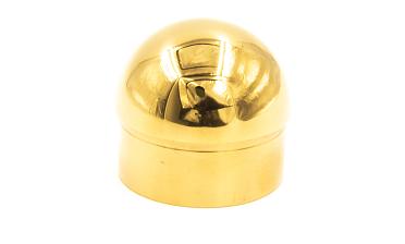 Заглушка для трубы Ø50.8х1.45 мм сферическая литая золотая k092-88 купить в Омске