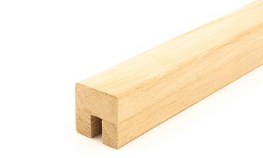 Дубовый поручень 40х40 некрашеный С ПАЗОМ, Премиум Ф-1077 купить в Омске