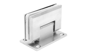 Петля для душевой кабины стена-стекло 90° 90х55 мм AISI 304, шлифованная  t301 SSS купить в Омске