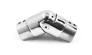 Соединитель поручня с пазом регулируемый, d=42,4 мм, полированный, AISI304 k195 купить в Омске