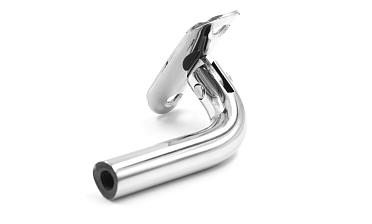 Держатель поручня выносной на стойку, с регулируемым ложементом под трубу Ø38.1 мм, резьба внутренняя М8, полированный, (AISI 304) k261  купить в Омске