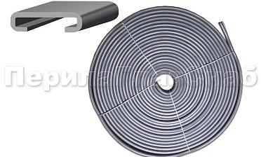 Поручень ПВХ пластиковый, цвет серый, на полосу 40х4 мм Ф-0681  купить в Омске