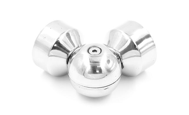 Поворот дер./пласт. поручня Ø49х0.8 мм, полированный, (AISI 201) k053-4 6