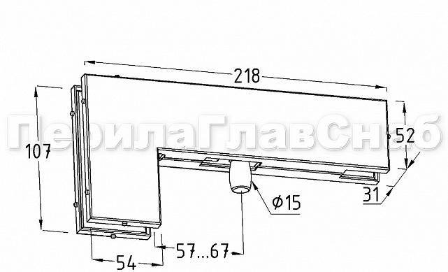 Фитинг угловой соединительный с осью, под алюминий t140 AL 4