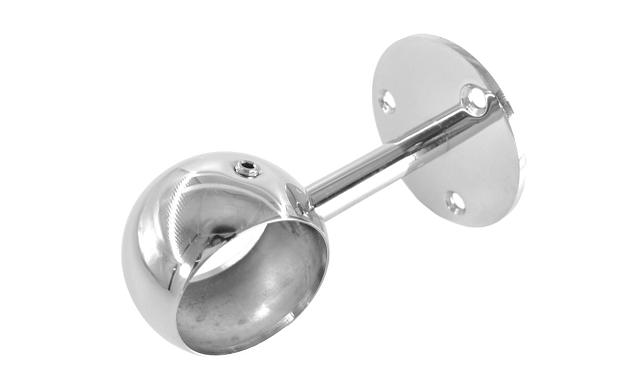 Держатель поручня Ø42,4мм, выносной, с обхватом, полированный, AISI 304 k256-42 4