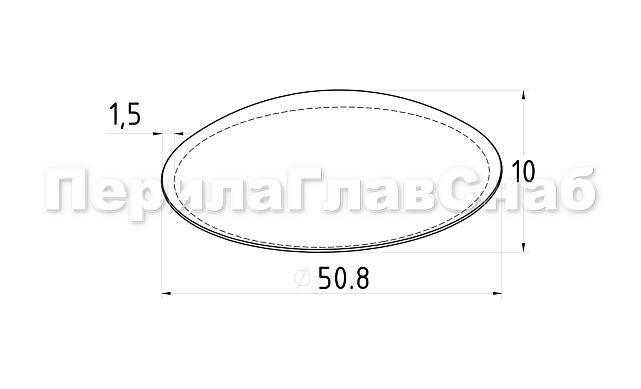 Заглушка сварная на трубу Ø50.8 мм полированная (AISI 304) k057 3