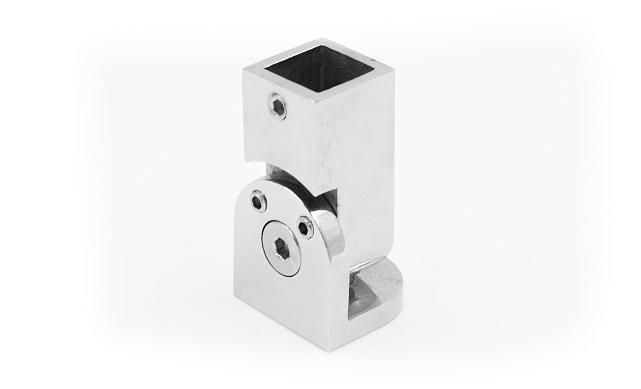 Держатель трубы регулируемый, под 15х15 мм, полированный t808 PSS 5