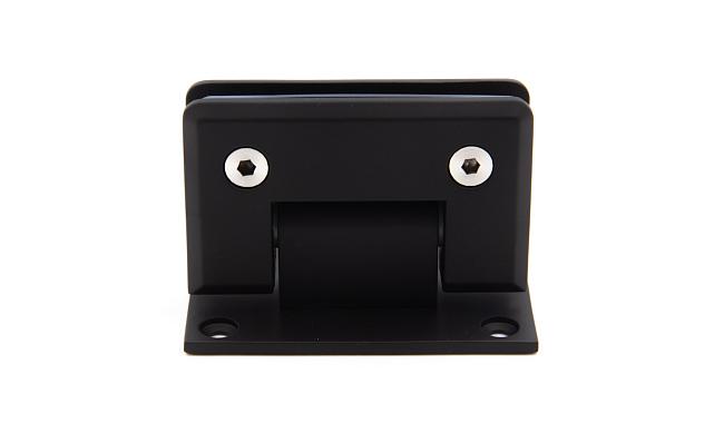 Петля для душевой кабины стена-стекло 90°, 90*55, цинк, черн. t301 BZn 6