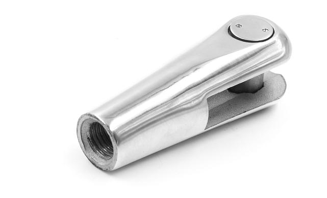 Наконечник ванты (тяги) с резьбой М16 левый, литой,полированный (AISI316) k661-16-L 10