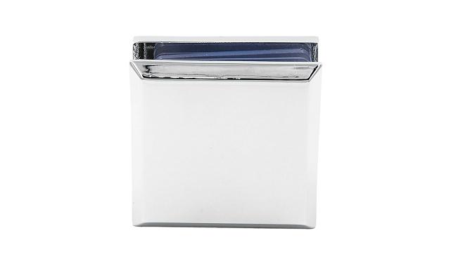 Коннектор для душевой кабины стена-стекло 45х45 мм латунь-хром, полированный t730 PC 7