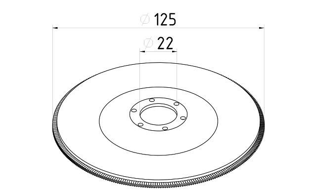 Шлифовальный диск "лепесток" 125х22 Р-120 Atlas Ф-0082 2