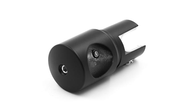 Держатель стекла сквозной, цинк, черный t914 BZn 5