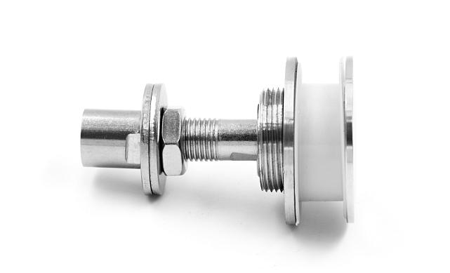 Стеклодержатель (рутель) под стекло от 16 до 24 мм, полированный (AISI 316) k274 6