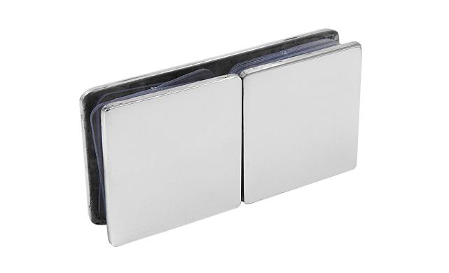 Коннектор для душевой кабины стекло-стекло 180° 45х45 мм латунь-хром, полированный 64 t724 PC 8