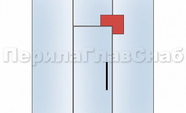 Фитинг угловой большой, полированный t160 PSS 4