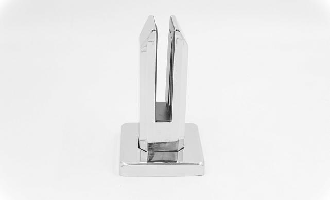 Стеклодержатель литой напольный, плоский 45х50х160 мм, для стекла 10-12 мм, полированный AISI 316 k275-8 6