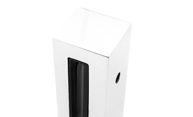 Торцевой стеклодержатель для стекла 12 мм, полированный AISI 304 k178 9