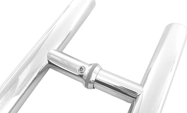 Ручка двухсторонняя для стекла 8-12 мм, 32x300x450 мм, AISI 201, полированная t633-450-3 PSS 4