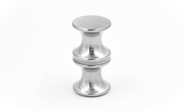 Дверная ручка "кноб", алюминий-хром, шлиф t691 ALSS 6