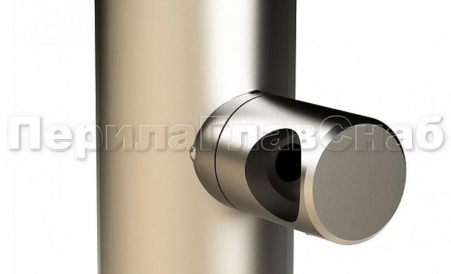 Стойка круглая Ø38.1: 3 ригеледержателя, полированная, высота 950 мм (AISI 304) k713 4