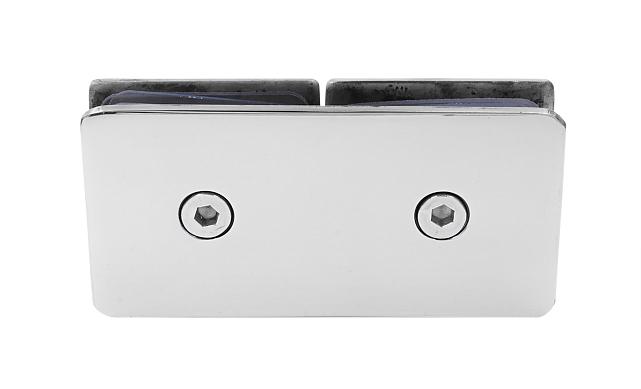 Коннектор для душевой кабины стекло-стекло 180° 45х45 мм латунь-хром, полированный 64 t724 PC 6