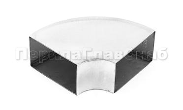 Отвод поручня под сварку 60х40х130x1.5  90°, полированный 600 Grit (AISI 304) k675 купить в Омске