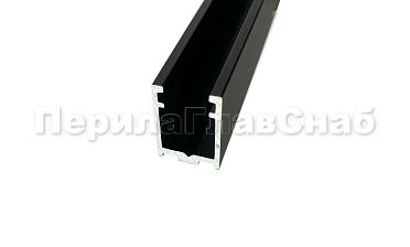 П-образный профиль 19x13, L=3000, под стекло 8 мм, черный матовый t758-3000 BL  купить в Омске