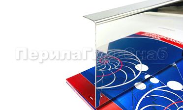 Лицевая накладка из полированной нержавейки на профиль т100 20,3х101мм длина 2 м т100-13  купить в Омске